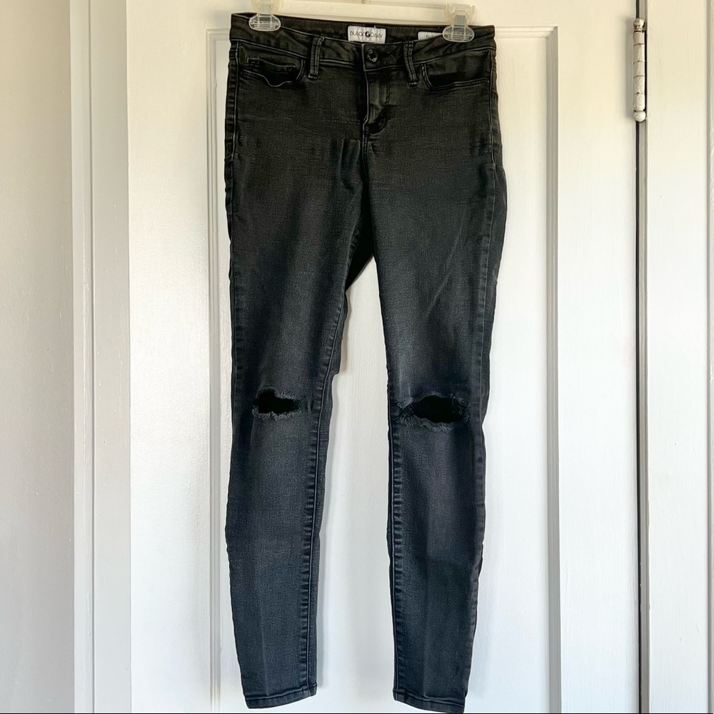 Classic Ripped Black Skinny Jeans